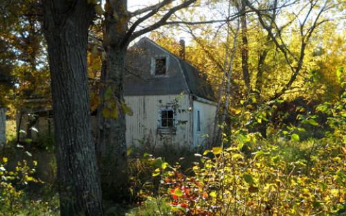 old barn next door to Jenkins Township Hall