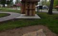 Play the audio at the outhouse talking box and hear stories of the gardens and logger style history.