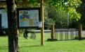 Interpretive panel & kiosk in Trailside Park
