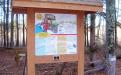 Island Lake Woods & Veterans Walking Trail Interpretive Panel tells you how Horseshoe Lake was really formed.