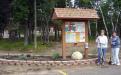 Interpretive Panel at park in Breezy Point is landscaped by local Master Gardeners.