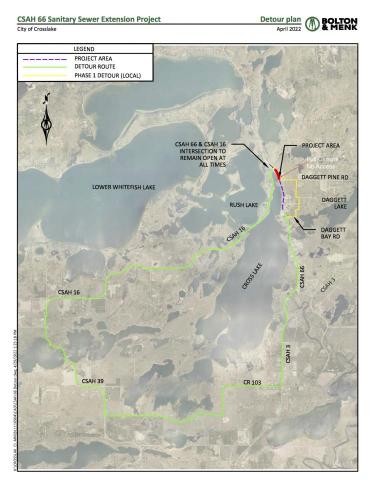 CSAH 66 Detour - Phase 2 Map CSAH 66 Detour - Phase 2 Map