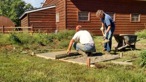 Concrete footings poured image 2