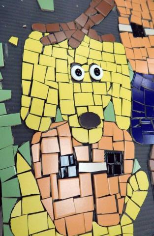 Mosaic door built July 2015 image 8