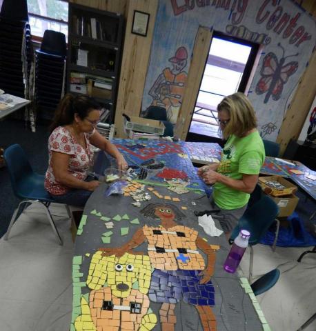 Mosaic door built July 2015 image 9