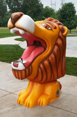A Lion head statue made by Josh Porter of Avalon Sculptures. A Lion head statue made by Josh Porter of Avalon Sculptures.