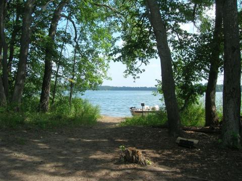 View from campsite on Little Island - Rollie Johnson Natural Rec Area