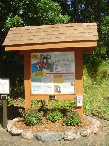 Master Gardener JoAnne Weaver designed and tends the Chiarella Byway kiosk off of CSAH 11.
