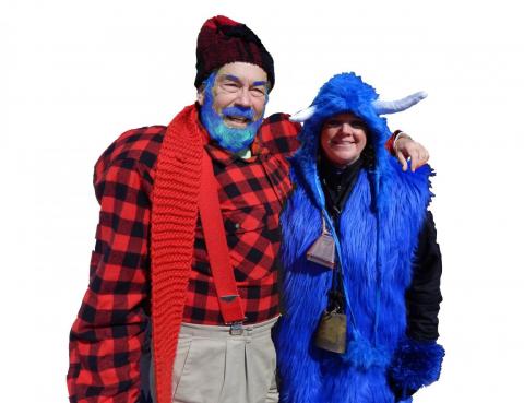 Paul Bunyan's Holiday Head of Blue Hair Paul Bunyan's Holiday Head of Blue Hair