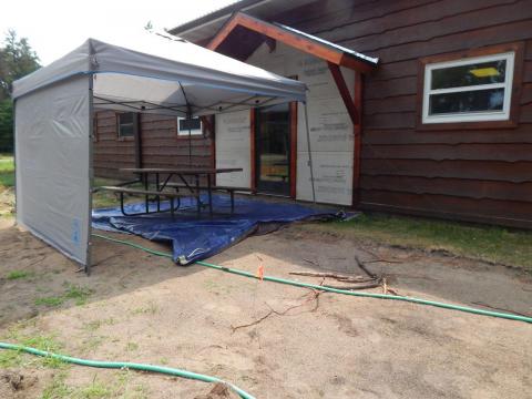 Watch for entrance door transformation in July