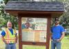 The new Lion’s Park, located on the southeast side of the river in downtown Pine River, is the new home for one of the Paul Bunyan Scenic Byway’s thirteen interpretive panels.